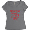 horror novel Women's Triblend Scoop T-shirt