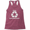pesky environmentalist Racerback Tank