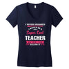 i never dreamed i would be a super cool teacher. but here i am killing Women's V-Neck T-Shirt
