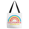 California Sunrise Pocket Tote Bags