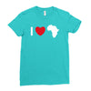i love africa Ladies Fitted T-Shirt