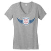 born in the usa Women's V-Neck T-Shirt