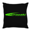 kawasaki team Throw Pillow