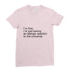 the oc allergic reaction Ladies Fitted T-Shirt