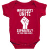 introverts unite separately in your own homes Baby Bodysuit