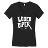 loded diper Women's V-Neck T-Shirt