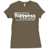 money can't buy you happyness, but hookers and coke don't make me sad Ladies Fitted T-Shirt