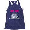 July Girl Hated By Many Racerback Tank