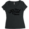 The Real Boss Women's Triblend Scoop T-shirt