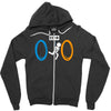 portal bathroom parody video game Zipper Hoodie