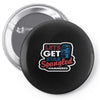 star spangled hammered Pin-back button