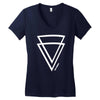 summer men casual triangle Women's V-Neck T-Shirt