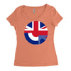 mod union jack, ideal gift, birthday present Women's Triblend Scoop T-shirt