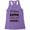 all women are created equal but only the best are born in november Racerback Tank