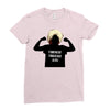 khabib nurmagomedov silouhette Ladies Fitted T-Shirt