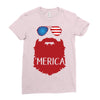 america 3 Ladies Fitted T-Shirt