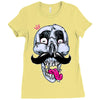 king of mustache Ladies Fitted T-Shirt