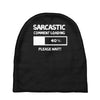 sarcastic comment loading please wait funny cool humour Baby Beanies