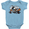 oblivious ninja trick or treat Baby Onesie