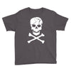 skull and crossbones pirate neon Youth Tee