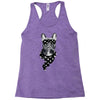 bull dog american falg Racerback Tank