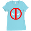 deadpool logo avengers marvel comics gift Ladies Fitted T-Shirt