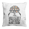 Our Family Is Growing One By One Throw Pillow