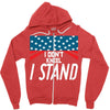 I Don't Kneel Zipper Hoodie