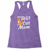 world's best cat mom Racerback Tank