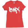 bmx graffiti Ladies Fitted T-Shirt