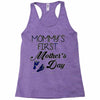 mommys first mothers day Racerback Tank