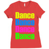 dance dance Ladies Fitted T-Shirt