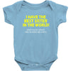 best sister crazy scarry Baby Bodysuit