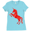 Unicorn Art Ladies Fitted T-Shirt