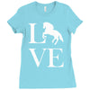 horse love Ladies Fitted T-Shirt