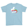 totally straight funny rainbow unicorn Youth Tee