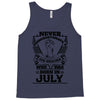 Never Underestimate Dog Rescuer Who Was Born July Tank Top