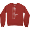 beard length chart Crewneck Sweatshirt