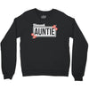 blessed aunitie with flower white color Crewneck Sweatshirt