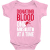 donating blood one mosquito funny Baby Onesie