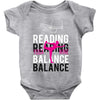 Reading Yoga Wine Balance Baby Onesie