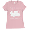 i'm a drummer please shout Ladies Fitted T-Shirt