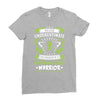 Never Underestimate The Strength Of A Lymphoma Cancer Warrior Ladies Fitted T-Shirt