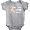 No 0ne Fights Alone Baby Bodysuit