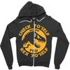 check yo'self before you rex yo'self Zipper Hoodie