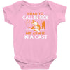 arm in cast Baby Bodysuit