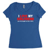 i love my girlfriend Women's Triblend Scoop T-shirt