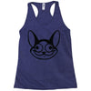 cat character graphic Racerback Tank