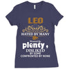 leo hated by many wanted by plenty disliked by some confronted by none Ladies Fitted T-Shirt