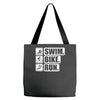 v6 swim bike run Tote Bags